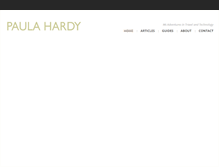 Tablet Screenshot of paulahardy.com